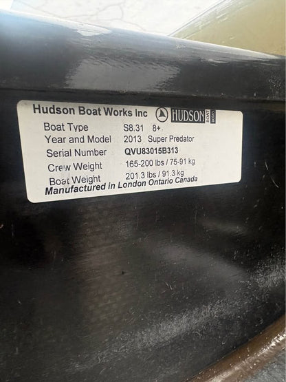 2013 Hudson SP 8+ Midweight (165-200 lbs) "Time Capsule" Condition